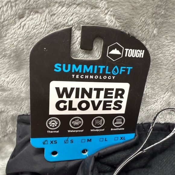 Summit Loft Winter Ski Mittens, Men's XS/S, Black,Waterproof, New - Picture 2 of 8